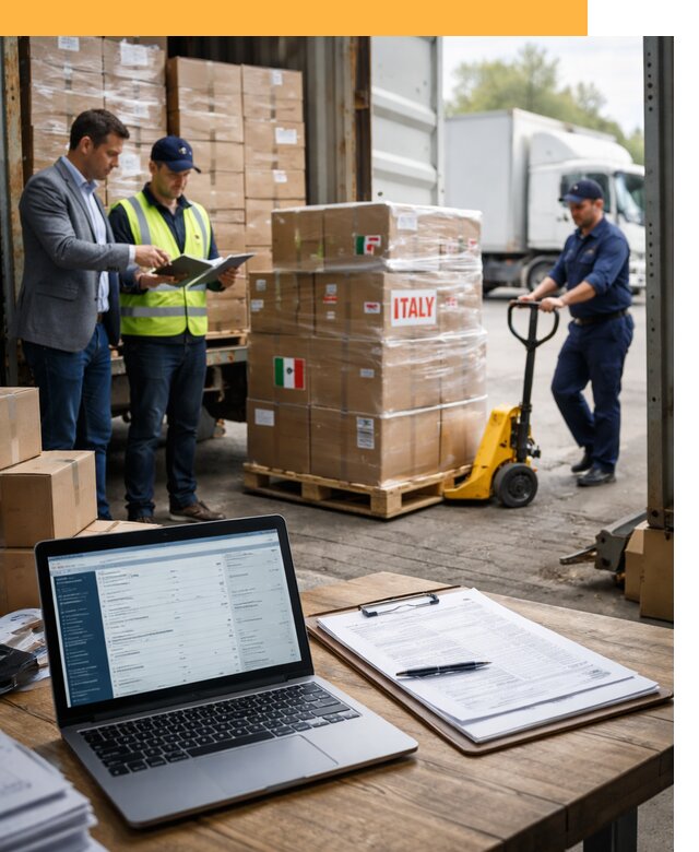 Доставка грузов из Италии: морские и авиаперевозки от 19672