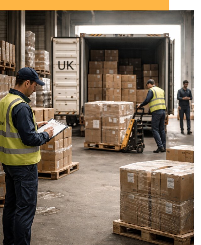 Доставка грузов из Великобритании с таможенным оформлением от 13661