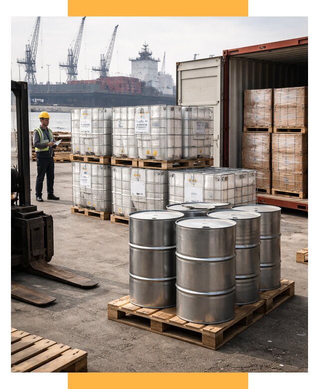 Доставка химического сырья из Индии от 273225 р. | СетСервис-Кнс