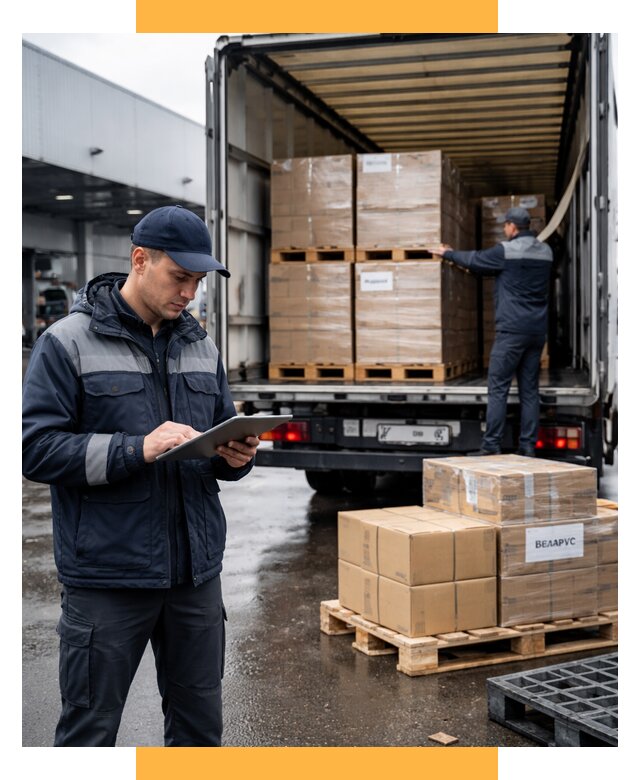 Доставка грузов из Беларуси от 16394 р. логистика СетСервис-Кнс