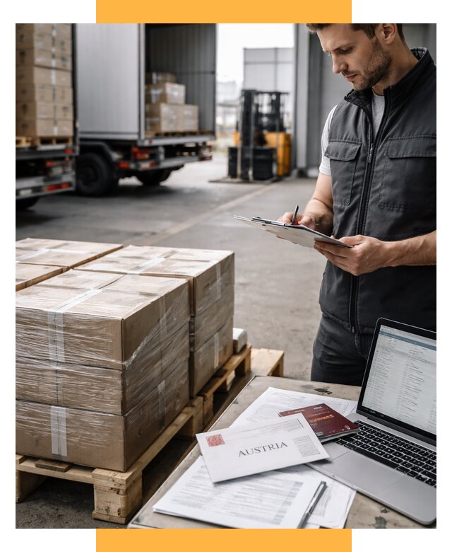 Доставка в Австрию от 71039 р. Логистика и экспорт СетСервис-Кнс