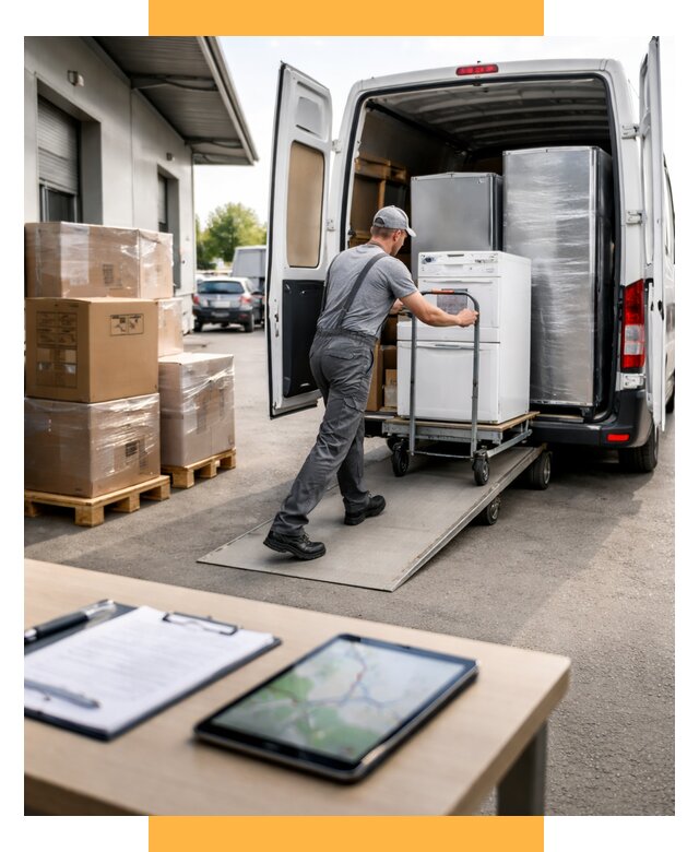 Перевозка бытовой техники от 7104 р. - логистика СетСервис-Кнс