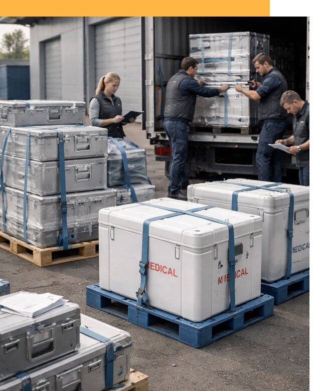 Перевозка медицинского оборудования по всему миру от 16394 руб