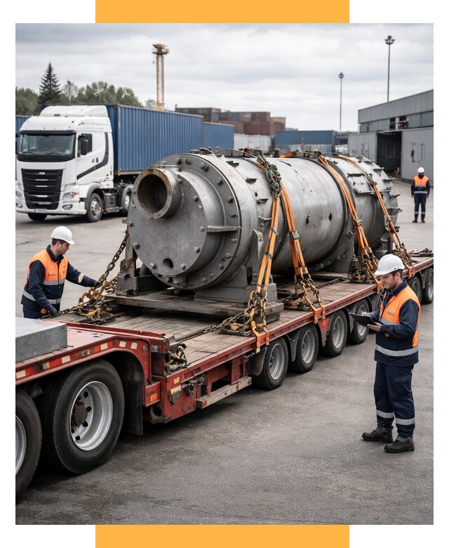 Перевозка тяжеловесных грузов под ключ от 163935 р. | СетСервис-Кнс