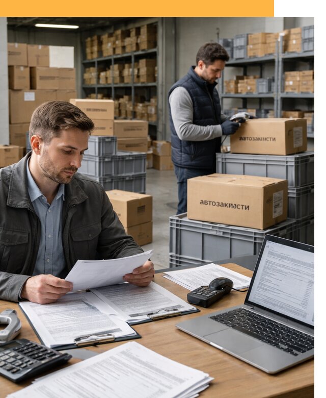 Таможенное оформление автозапчастей по выгодным тарифам от 9290
