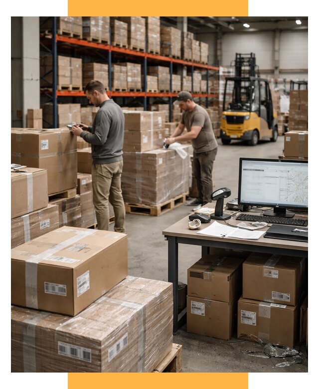 Склад консолидации в Европе от 7104 р., услуги СетСервис-Кнс